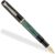 Pelikan Classic 200 801775 Fountain Pen Marbled Green Marbled Nib EF (Extra Fine) High-Quality Piston Fountain Pen in Gift Case