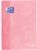 Oxford A4 European Book 1, Squared, 160 Pages with Coloured Borders, Touch Hard Cover, with Whiteboard, Pastel Pink