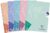 Clairefontaine 306253C Pack of 5 Notebooks / College Notepads, DIN A4, 80 Sheets 90 g Dot/Dot Squared, Assorted Pastel Colours, 1 Pack