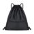 Gym Bag 1 x Drawstring Gym Bag for Men and Women with Zipper, Waterproof Sports Bag for Sports, Holidays, Travel (Black)