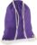 minimutz Cotton Gym Bag for Drawing, Shoe Bag for Painting, Printing, Sports Bag, Gym Bag, Jute Backpack (Purple)