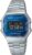 Casio Unisex Quartz Watch, 38.60 mm Case Size with Blue Digital Dial and Silver Metal Bracelet Bracelet A168WEM-2BEF