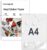 A4 Vinyl Sticker Paper 30 Sheets, Sticker Film, Printable, White, Matt, Self-Adhesive Waterproof Sticker Label, Vinyl Sticker for Inkjet Printers Laser Printers