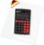 MAUL Calculator M8, Calculator with Large 8-Digit Display, Standard Functions for Office, School, Function Keys, Colourful, Solar Calculator with Battery Use in the Dark, Black