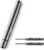 Lamy Pico Chrome Ballpoint Pen – Innovative Pocket Pen Ballpoint Pen – Full Size with One Click – Metal Housing & Line Width M – Includes Compact Refill M 22 in Black (Chrome + 2 Refills)