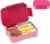 Children’s Lunch Box with Compartments, 900 ml Leak-Proof Bento Box, Children’s Lunch Box, Leak-proof Compartments, Lunch Box for Girls and Boys, Microwave/Dishwasher Safe, Pink