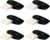 FABER-CASTELL 205076 – Eraser Sleeve Mini, Black, Pack of 6