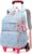 School Backpack Trolley for Girls Backpack with Wheels School Bag Girls Teenagers Waterproof Casual Daypack 16 Inch Large Children’s Backpack