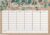 Herz & Heim® Personalised Eucalyptus Magnetic Timetable with Leaves Design for School, Study etc
