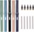 Pack of 5 Metal Inkless Pencils, Magic Pencil with 5 Interchangeable Head and 5 Erasers, Inkless Pencils for Children and Adults from 3 Years (Multi-Colour)