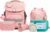 SCHOOL-MOOD Timeless Pro Leni Dog School Bag Set 7-Piece 23.5L Storage Space, Ergonomic Easy Fit System for 1 m to 1.50 m Height, Stable, Waterproof Fabric with Reflectors, rainbow, School bag