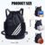 Gym Bag with Drawstring Gym Bag for Boys Women Men Teenagers Sports Bag Sports Backpack Sports Bag with Drawstring Shoe Compartment Swimming Backpack Basketball Backpack Football Bag Waterproof