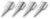 LAMY „Nib Professional Writing Set“ | For All Standard Lamy Fountain Pen Models | Safari, Al-Star etc. (Nib Set, F, B, M, EF, Silver)
