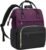 LOVEVOOK Laptop Backpack Women’s 17 Inch Large School Backpack Teenagers Backpack Hand Luggage Waterproof Design Breathable Shoulder Straps for University, School & Travel, Dark Purple Black