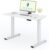 FLEXISPOT Height-Adjustable Desk with 2 Motors, 25 mm One-Piece Table Top, Ergonomic Office Table, 120 x 60 cm, White, White Frame