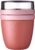 Mepal – Lunchpot Ellipse – Praktischer Joghurtbecher & Müslibecher – Unterteilung für Joghurt & Müsli – Geeignet für Gefrierschrank, Mikrowelle & Spülmaschine – 500 ml + 200 ml – Vivid Mauve