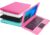 Bigmachine Computer Laptop Mini 10.1 Inch 32GB Windows 10 Ultra Thin and Lightweight Netbook Quad Core PC HDMI USB Webcam Netflix YouTube QWERTZ Layout (Dark Pink)