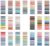 Pack of 4000 Adhesive Strips, 20 Set of Small Self-Adhesive Sticky Notes, Transparent Sticky Notes, Sticky Notes as Tabs for Books and Index Annotating Tabs (Colourful)