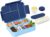 Children’s Lunch Box with Compartments, 1200 ml Leak-Proof Bento Box, Children’s Lunch Box, Leak-proof Compartments, Lunch Box for Girls and Boys, Microwave/Dishwasher Safe (Blue)