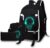 Asge School Backpack Boys Girls Teenager Backpack Large 3-Piece Set School Bag Reflective Waterproof Backpack School Bags for Boys School Bag for School Travel Outdoor