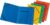 Herlitz A4 3-Flap File with Elastics – Assorted Colours (10 Pieces)