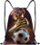 Children’s Gym Bag, Football Gifts Boys Drawstring Bag, Waterproof Sports Bag with Drawstring, Swimming Bag Children for Sports, School, Gym, Travel