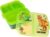 Depesche 12319 Dino World Green Lunch Box with 4 Compartments and Separate Flap Closures with Dinosaur Motif