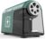 AFMAT PSD2 Automatic Pencil Sharpener with Tin, 6 Holes Auto Stop Rechargeable Desktop Electric Sharpener Robust for Large Pencil 6-11 mm, Sharp Tip, Children Artists Teachers, Green