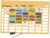TimeTEX 94917 Magnetic Timetable Board, 81 Pieces, Wall Timetable, 41 x 28 cm