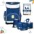 MUWO Children’s School Bag Set of 5 Ergonomic Lightweight School Backpack with Sports Bag, Gym Bag, Pencil Case, Only 920 g, Police design, Casual