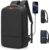 Business Backpack Men’s 15.6 Inch Laptop Backpack with USB Port Waterproof Work for School Work Hiking University Travel Office Black