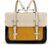 ECOSUSI Women Laptop Bag 15.6 Inch Handbags Shoulder Strap PU Leather Vintage School Bag Teacher Briefcase Work Student Detachable Shoulder Strap