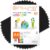 OFITURIA Colourful Paper 50 Sheets A4 80g – Coloured Paper for Crafts, Printers, Scrapbooking – Colour Sheets (Black, 50 Sheets)