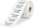 Self-Adhesive Personalised Address Labels 46 x 17 mm from 250 Labels / Roll White Paper Consisting of 1 to 5 Lines with Your Desired Text Name Stickers for Letters, School Supplies