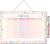 Timetable in Pink, DIN A4 Hard Foam Board (21 x 29.7 cm), with Checked Background and Doodle Motif for Boys and Girls, dv1220