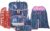 Step by Step 2-in-1 Plus School Bag Set, 6 Pieces, Ergonomic Satchel with Reflectors, Height-Adjustable with Waist Belt, Year 1 and Up, 19 L