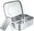 Stainless Steel Lunch Box with 2 Compartments, Lunch Box Movable Divider Leak-Proof 1200 ml, Lunch Box with Divider, Lunch Box Metal, Environmentally Friendly & BPA-Free for Adults and Children
