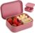 Silicone Lunch Box, 3 Compartments, Lunch Box, Storage Containers, Drop-Proof, Leak-Proof, Reusable, Divided Lunch Box, Snack Box with Compartments, Children for Microwave, Freezer