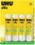 UHU stic, the Proven Glue Stick, Sticks Strongly, Quickly and Permanently, 4 x 21 g