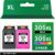 VVQV 305 XL Ink Cartridges Replacement for HP 305 Printer Cartridges XL Black and Colour for HP DeskJet 2820E 4220E 2700 2720E 4120E 2720 2800E 4100 2710 Envy 6020E 6000 6032E 6420E 601 0 602 0 6400 6032 (2-Pack)