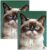 Staufen F*ck it Cat College Notepad, 2 Pads 80 Sheets each, Line Style 27 (9 mm Ruled with Margin Lines), DIN A4, 4-Way Curling, 70 g/m² Paper