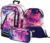 3 Cubic Set – Girls’ School Backpack Set 3 Pieces – School Bag from approx. 3rd grade – Primary School Satchel with Chest Strap – Ergonomic School Bag., abstract