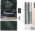 Pencil Set [10 Pieces], 2B 4B 6B and 4 Charcoal Pencils, Hard Charcoal, Soft Charcoal, Paper Wiper, Kneading Eraser and Sharpener, for Drawings