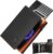 MagSnap Men’s Wallet I Slim Wallet with Coin Compartment I Credit Card Holder Wallet for 10+ Cards I Magnetic Closure Men’s Wallet I RFID Protection, Black orange, Minimalist
