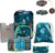 DerDieDas ErgoFlex Tiny School Bag Set 5 Pieces Magic Light