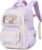 Tanou School Bag Girls Backpack Kids Ergonomic School Backpack Kids Backpack 1st to 5th Grade Casual Satchel Teenager for School Travel 20 Litres, purple