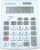 Lexibook, Calculadora de sobremesa de 12 dígitos con Pantalla LCD, 8 Funciones, Teclas Grandes, energía Solar y Pilas, White / Grey, C129