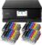 IC-Office TS8750 Inkjet Multifunction Printer 3-in-1 (Print, Copy, Scan, SD Card, Duplex, Wi-Fi, AirPrint) Black + 24 XXL Ink Cartridges