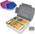 IJIAMY Children’s Lunch Box with Compartments, 1300 ml Lunch Box Children, Leak-Proof Bento Box, Children’s Lunch Box for Nursery and School (Grey)