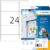 Herma cm Weatherproof Labels, Removable without Residue (66 x 33.8 mm on DIN A4 adhesive sheet – 480 Labels Matte White – PC. (Printer Gnung)